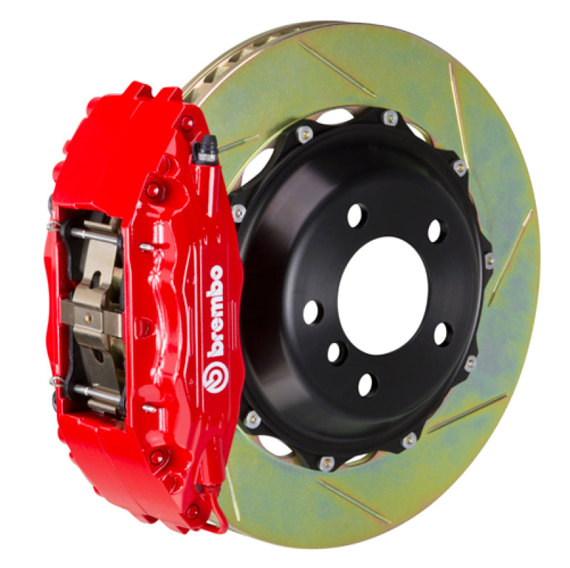 Brembo 23+ GR Corolla Front GT BBK 4 Piston Cast 355x32 2pc Rotor Slotted Type-1-Red (1M2.8068A2)