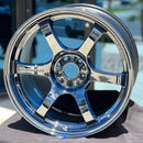 Gram Lights 57DR 17x9.0 +38 5-100 Rueda cromada azul oscuro