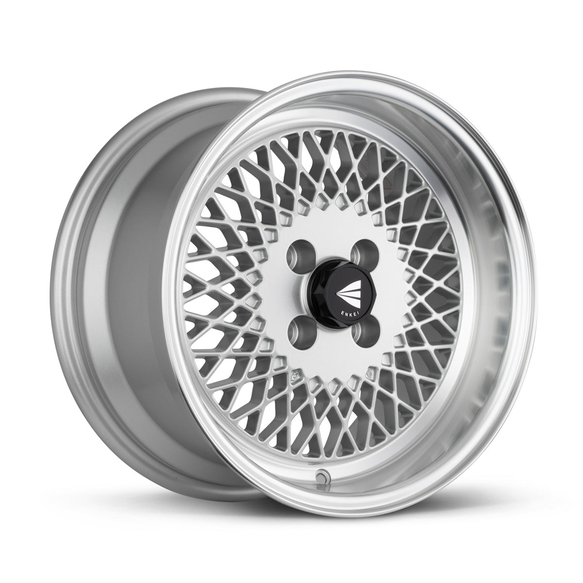 Enkei92 Classic Line 15x7 38mm Offset 4x100 Bolt Pattern Silver Wheel