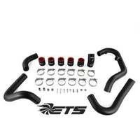 ETS 15-21 STi Kit de tubería rotada en color negro arrugado con colector Tial y PW Street