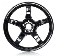 Gram Lights 57CR 19x9.5 +25 5-114.3 Rueda negra brillante