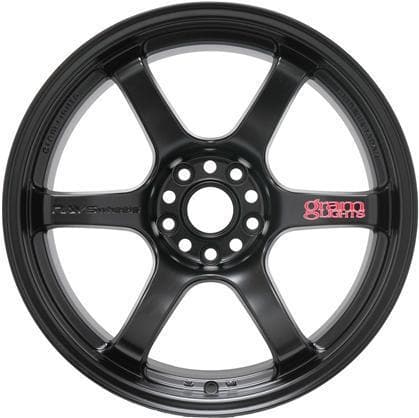 Gram Lights 57DR 18X9.5 +12 5-114.3 SEMI GLOSS BLACK WHEEL