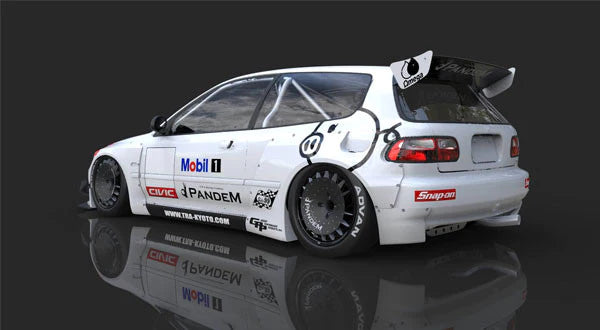 Pandem 92-95 Honda Civic Hatchback EG Rocket Bunny Kit aerodinámico completo de cuerpo ancho V1.5