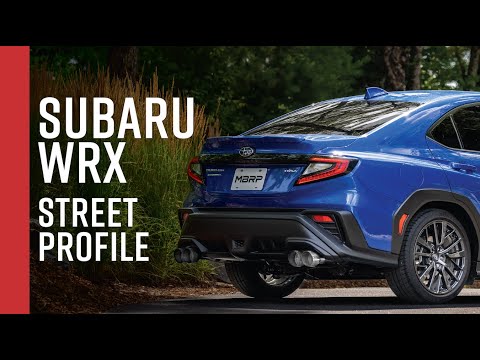 MBRP 2022+ Subaru WRX 3in Cat-Back Dual Split Rear Quad Tips Street Profile Exhaust