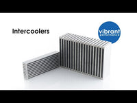 Núcleo de intercooler de flujo vertical vibrante de 12 pulgadas. Ancho x 8 pulgadas. Alto x 3,5 pulgadas. Grueso (12857)