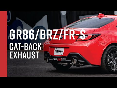 MBRP 13-22 Subaru BRZ 2.0L/ 2.4L 3 pulgadas trasera doble dividida con puntas CF - T304 (S48043CF)