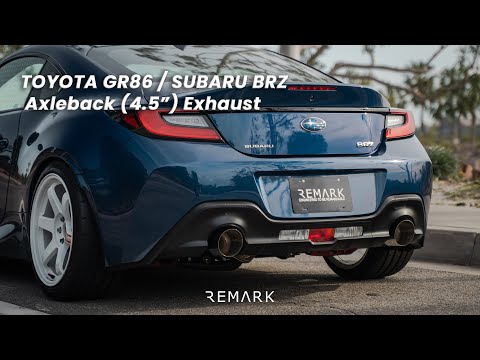 Observación 2022+ Subaru BRZ/Toyota GR86 Escape trasero con eje con punta de pared simple de titanio (RO-TTZ8-S)