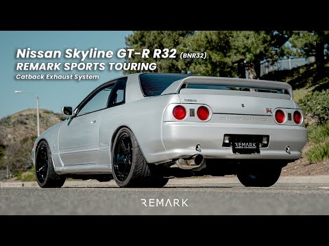 Remark Nissan Skyline GTR R32 CatBack Exhaust w/Single Stainless Steel Tip (RK-C1076N-02)