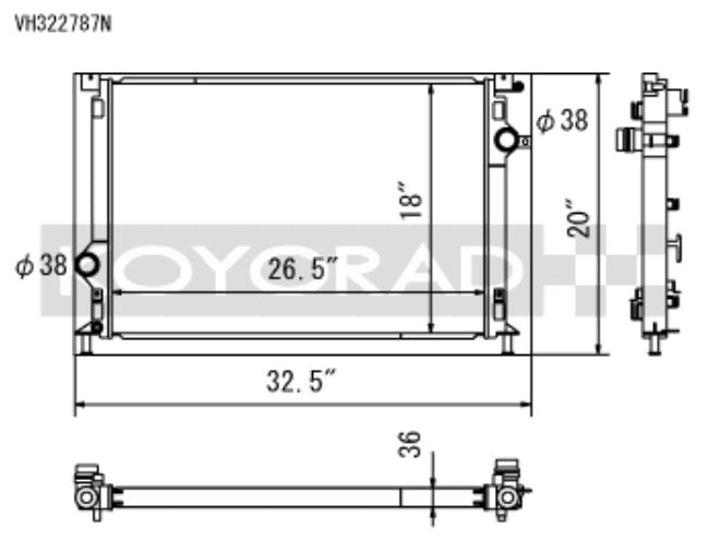 Koyo 13-17 Ford Focus ST 2.0L I4 Turbo Radiador de carreras (VH322787N)