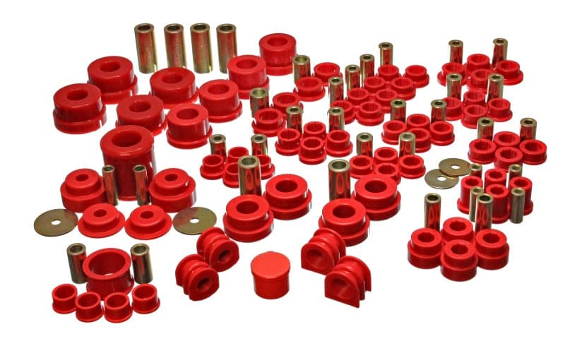 Energy Suspension 03-09 Nissan 350Z / 03-07 Infinity G35 Coupe Red Hyper-Flex Master Bushing Set (7.18108R)