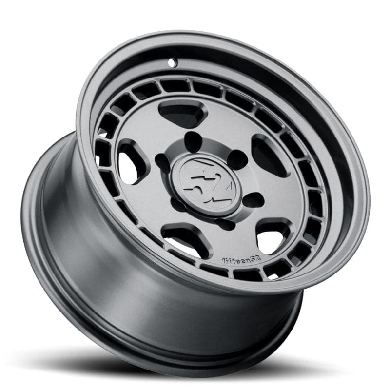 quince52 Turbomac HD Classic 17x8.5 6x139.7 0mm ET 106.2mm Rueda central gris carbón (fftTHCCG-78569-00)