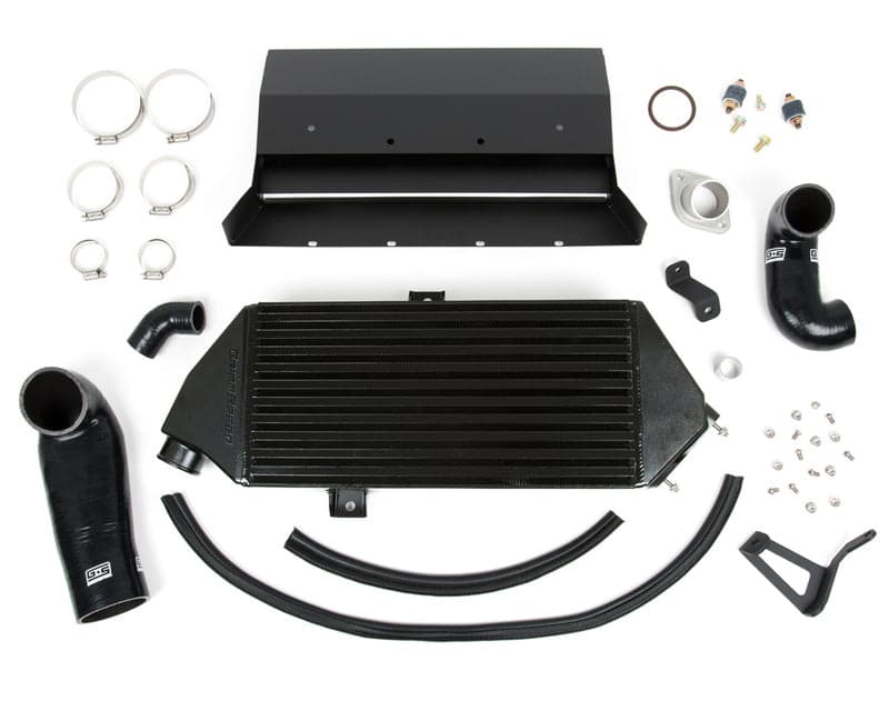 GrimmSpeed ​​08-14 Subaru WRX Intercooler de montaje superior en revestimiento de dispersión térmica negro