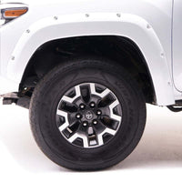 EGR 16+ Toyota Tacoma w/Mudflap Bolt-On Look Color Match Fender Flares - Set - Super White