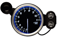 DEFI Racer Gauge N2 80mm Tachometer 11000RPM Blue