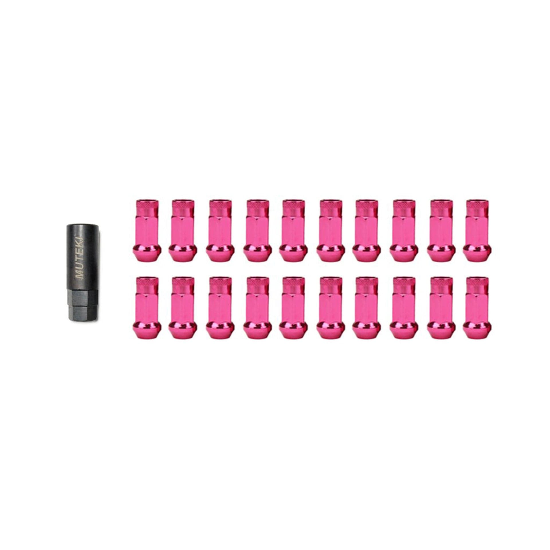 Wheel Mate Muteki SR48 Open End Lug Nuts - Pink 12x1.50 48mm for 2018+ Toyota Corolla Hatchback (whm32906K)