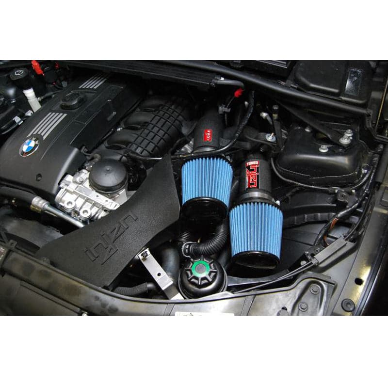 Injen 07-09 335i E92 / 08-09 135i E82 3.0L L6 Twin intake Wrinkle Black Short Ram Intake (SP1125WB)