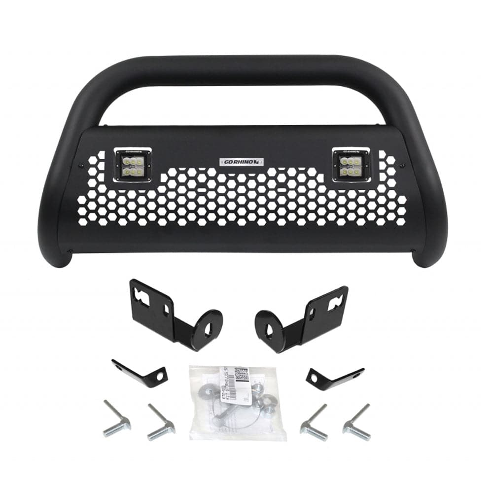 Kit completo Go Rhino 16+ Toyota Tacoma RC2 LR, 3 pulgadas. Luces LED en forma de cubo-Tex Blk (gor55542LT)