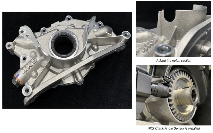 HKS 89-02 SKYLINE GT-R ACTUALIZACIÓN DE LA BOMBA DE ACEITE RB26 para CONVERSIÓN DEL SENSOR DE ÁNGULO DEL CIGUENAL (15003-AN002)