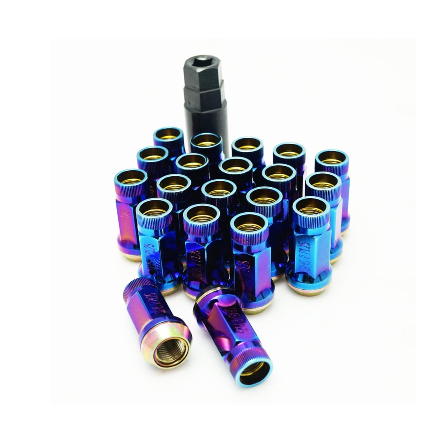 Wheel Mate Muteki SR45R Lug Nut Kit 12x1.25 - Burned Blue for 2009+ Nissan 370Z (whm32935UN)