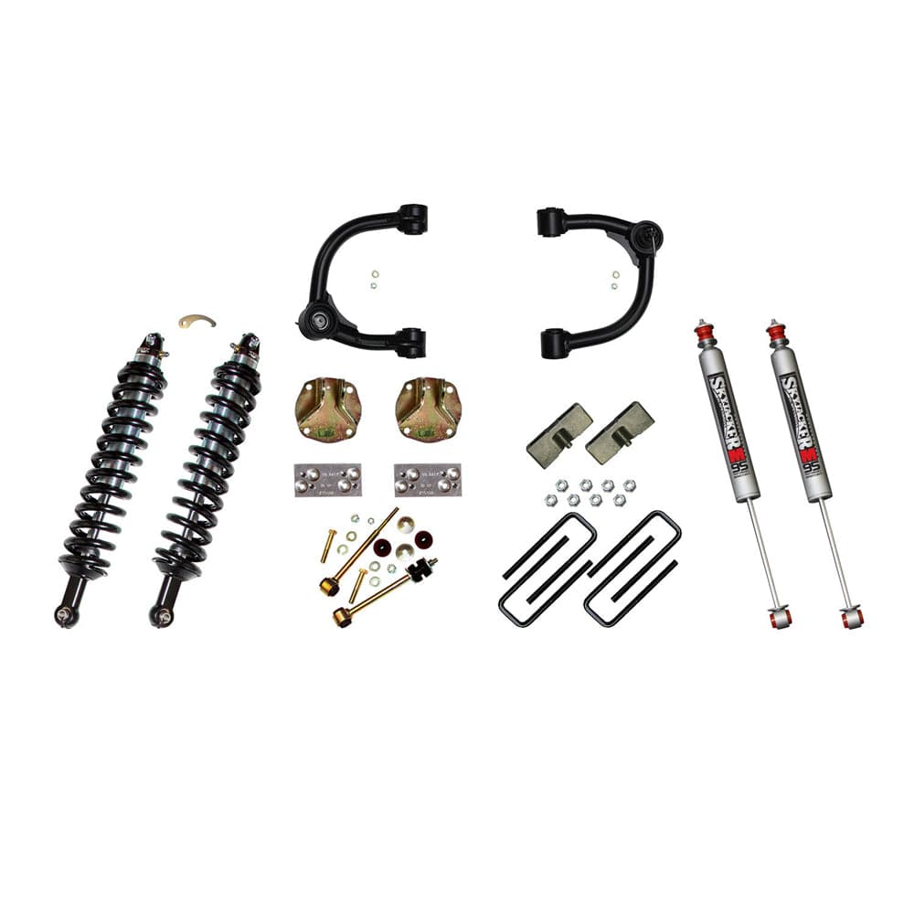 Skyjacker 16-20 Toyota Tacoma Kit de elevación UCA de 3.0 pulgadas con bloques traseros con amortiguadores delanteros y amortiguadores M95 (skyTC536UM)