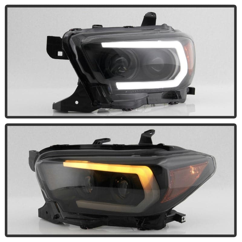 Spyder 16-18 Toyota Tacoma (SR5 Model Only) Projector Headlights Black Smoke PRO-YD-TT16-LB-BSM