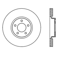 StopTech Power Slot 07-09 Mazdaspeed3 Rotor delantero derecho ranurado