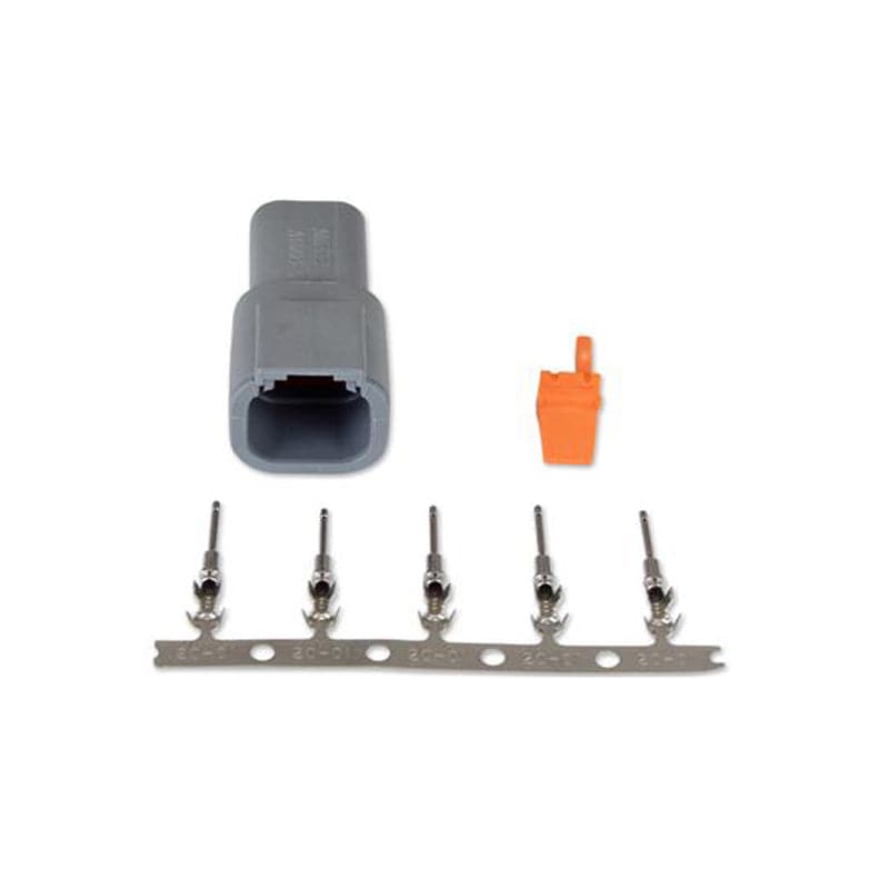 AEM DTM Style 4-Way Receptacle Connector Kit with 5 Male Pins (35-2625)