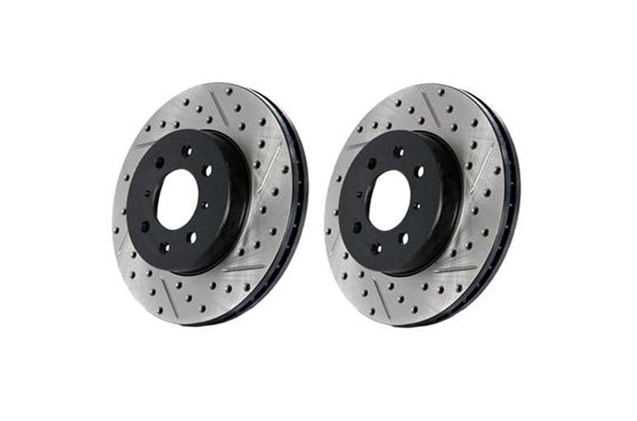 StopTech 2009-2019 Nissan 370Z SportStop Cryo Slotted & Drilled Front Left Rotor (st127.42100CL)