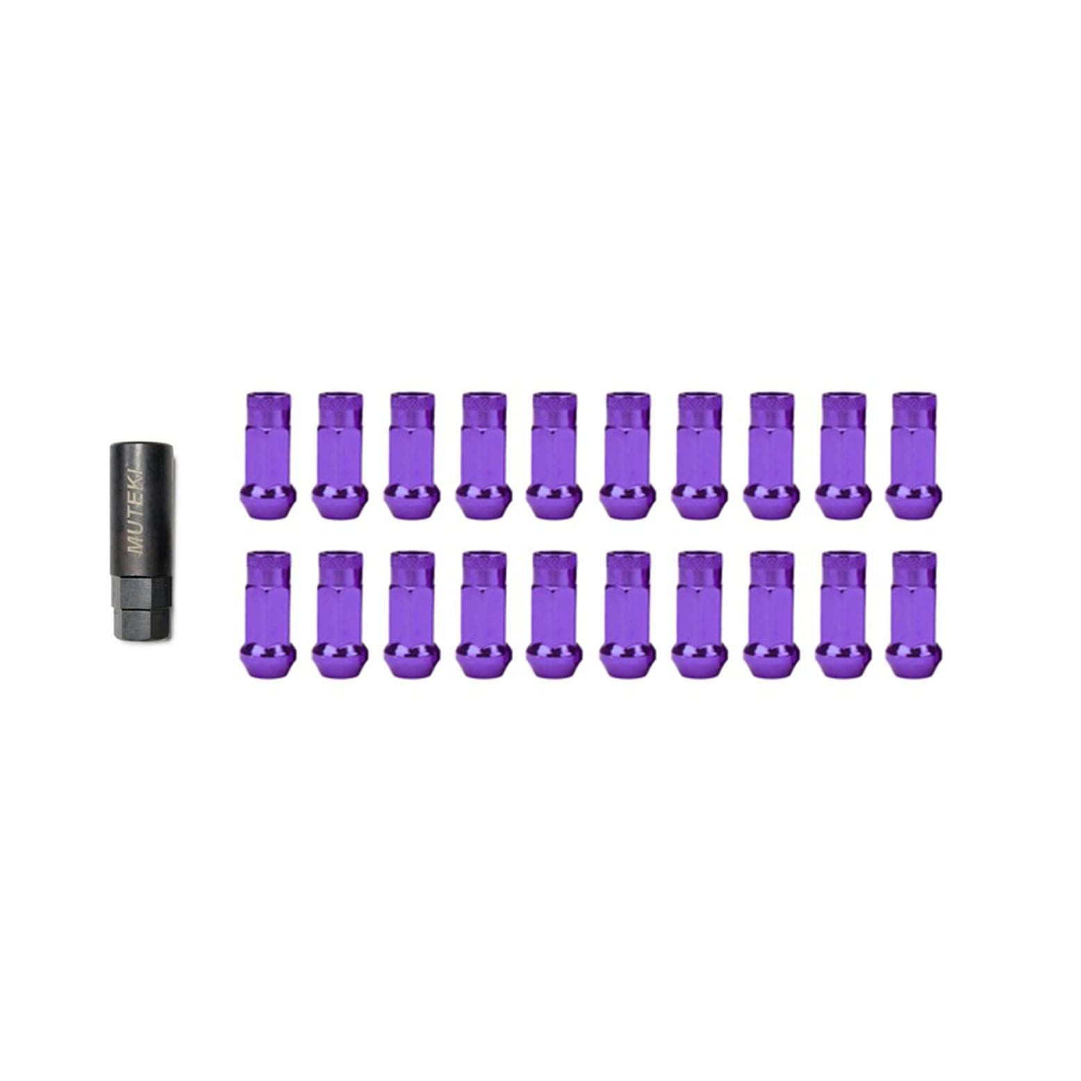 Wheel Mate Muteki SR48 Open End Lug Nuts - Purple 12x1.25 48mm