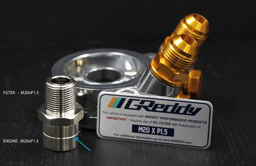 Adaptador de enfriador de aceite GReddy Rosca universal M20 x P1.5 (12401119)