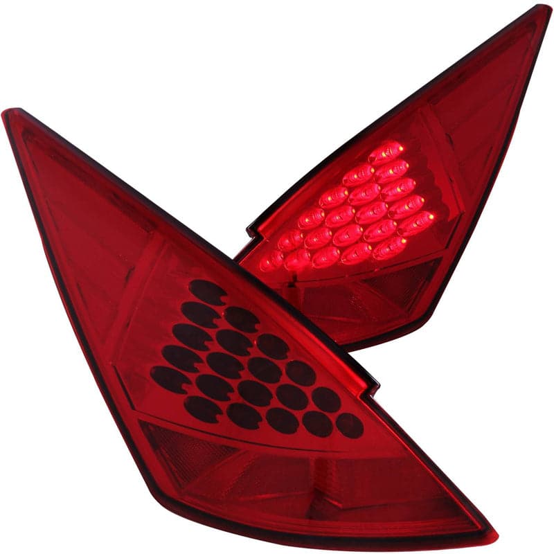 ANZO 2003-2005 Nissan 350Z Luces traseras LED rojas (321083)