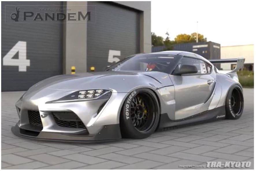 Pandem 2019+ Toyota Supra A90 RB Kit aerodinámico completo de cuerpo ancho con ala