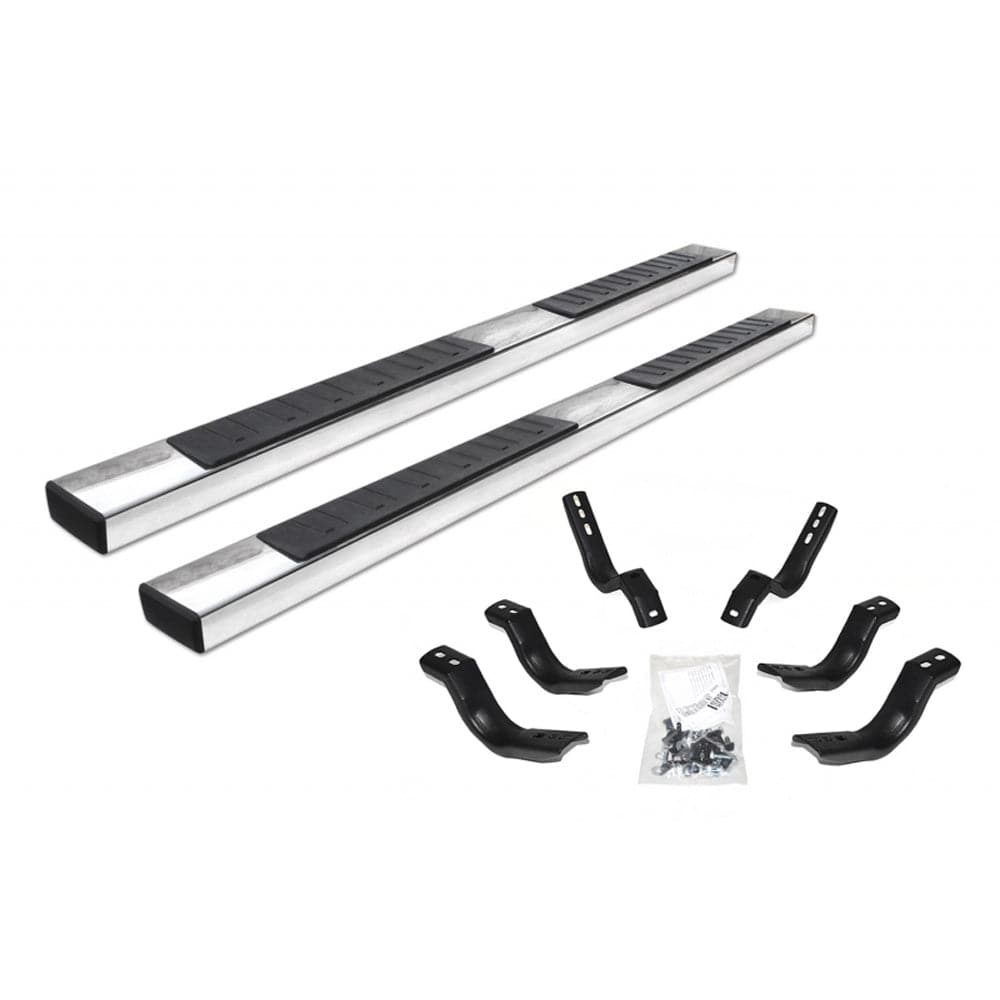 Go Rhino 05+ Toyota Tacoma 6 pulgadas OE Xtreme II Kit completo con escalones laterales + soportes (gor6862442987PS)