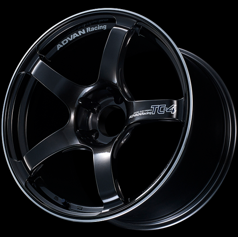 Advan TC4 18x9.5 +12 5-114.3 Rueda Racing Black Gunmetallic y Ring