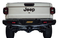 Gibson 2020 Jeep Gladiator JT Rubicon 3.6L 3in/2.5in Escape dividido doble con respaldo de gato - Inoxidable