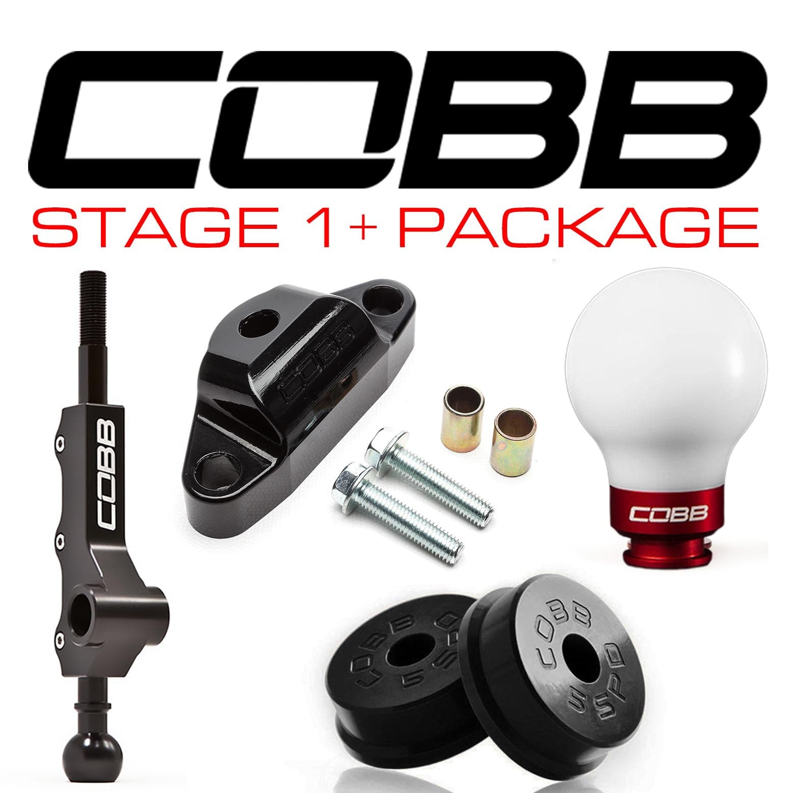 Subaru 02-07 WRX 5MT Stage 1+ Drivetrain Package w/ Tall Shifter (cobb212X11P-W-RD)