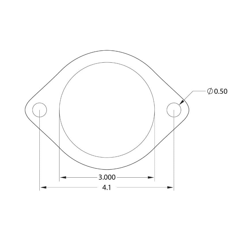 GrimmSpeed ​​Universal 3 pulgadas 2 pernos Junta de escape 7 capas 22% más gruesa que OEM (grmGasket-022001)