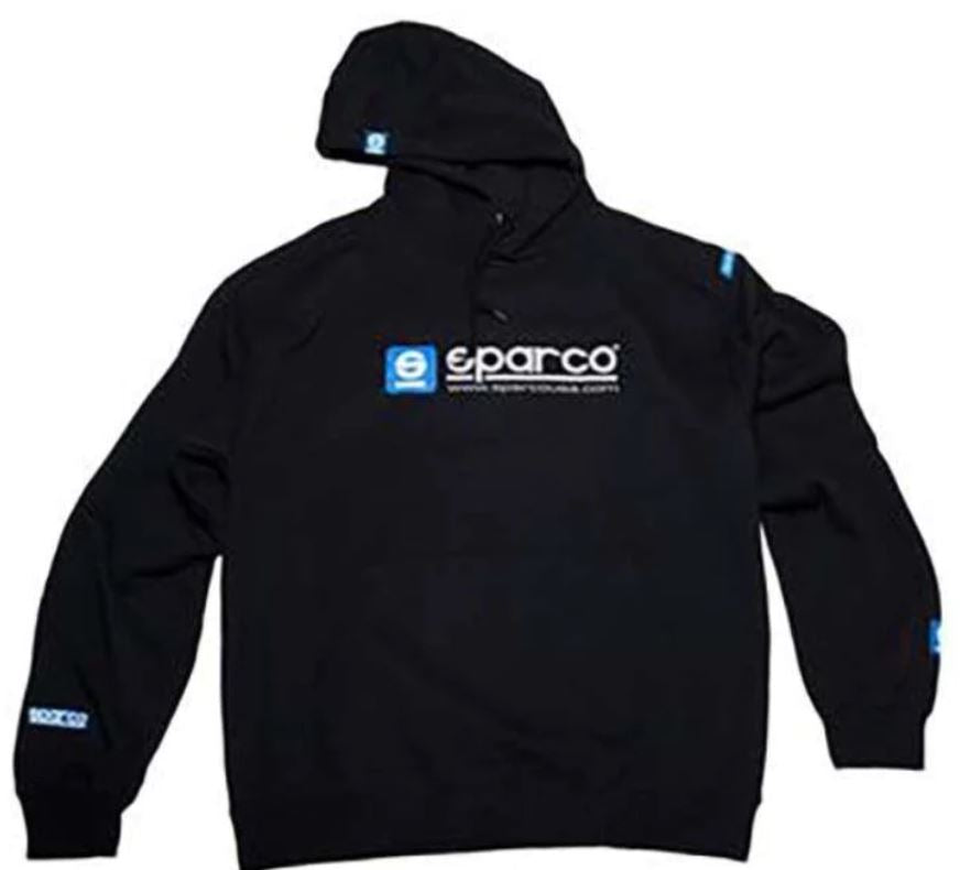 Sparco Swtshrt Hooded WWW Blk LARGE (SP03100NR3L)