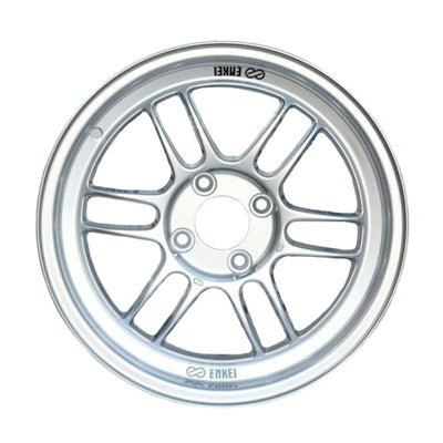 Enkei RPF1 Rueda plateada de 16 x 8 4 x 100 de 1.496 in con compensación de 2.874 in de diámetro para Miata 4-Lug / 02-06 Mini / Honda 4-Lug (3796804938SP)