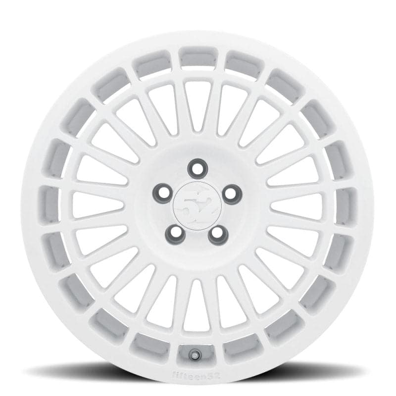 quince52 Integrale 18x8.5 5x108 42mm ET 63.4mm Rueda central Rally White (INTRW-88558+42)