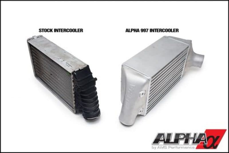 AMS Performance Porsche 997.2TT Alpha Intercooler System (For Stock Framed Turbos) (ALP.09.09.0002-2)