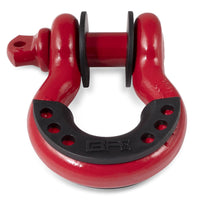 Body Armor 4x4 3/4in Red D-Ring with Black Isolators Single