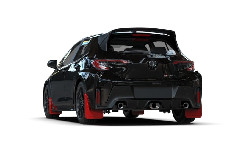 Rally Armor 2023+ Toyota GR Corolla Red UR Mud Flap w/ White Logo