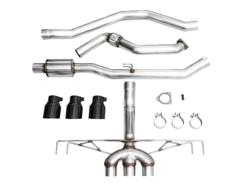 AWE Tuning 2023 Honda Civic Type R FL5 Track Edition Exhaust w/ Triple Diamond Black Tips (3020-53287)