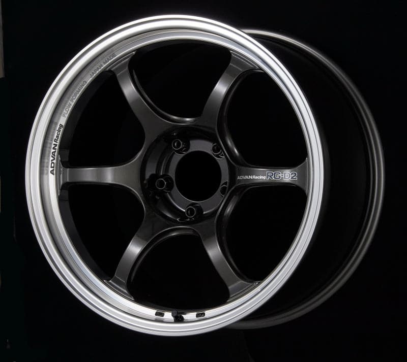 Advan RG-D2 15x7.0 +30 4-100 Mecanizado y rueda negra plomizo