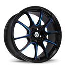 Konig Illusion 18x8 5x114.3 ET45 Negro/Corte Bola Azul