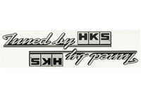 HKS STICKER tuned by BLACK 2pcs