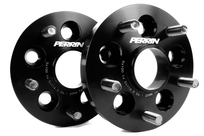 PERRIN Performance 13-16 Scion FR-S Wheel Adapters 5X100 TO 5X114.3 (paPSP-WHL-220BK)