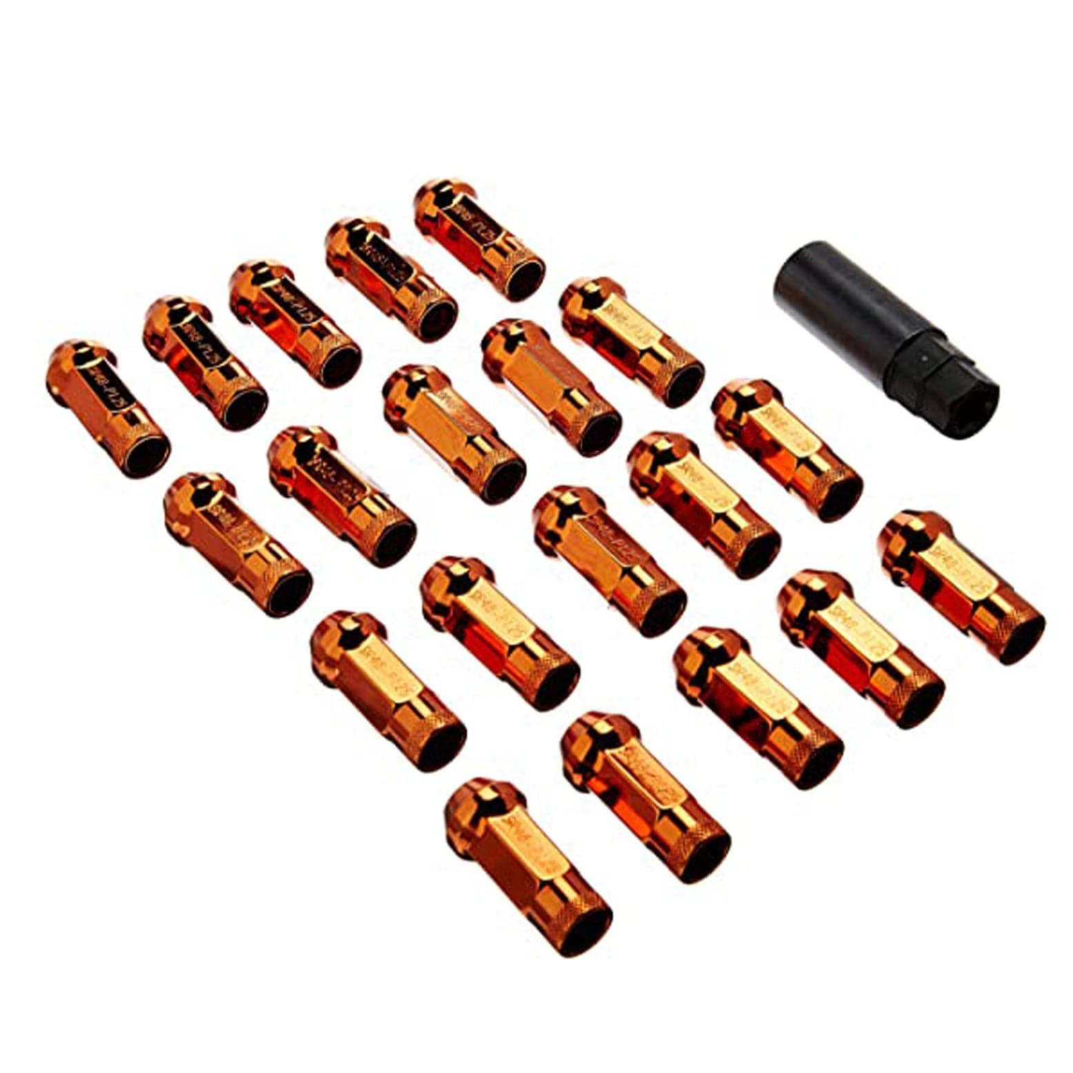 Wheel Mate Muteki SR48 Open End Lug Nuts - Orange 12x1.25 48mm for 2009+ Nissan 370Z (whm32905O)