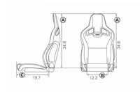 Recaro Cross Sportster ORV Passenger Seat | Black Vinyl/Grey Vinyl